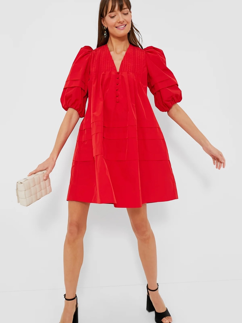 Hunter Bell Jenkins Mini Dress in Scarlet size S